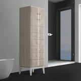Lanterna Silver Mist Swivel Chiffonier Lingerie Chest- Living Room Storage Cabinet from Michael Amini - Luna Furniture