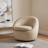 Myernick Camel Velvet Upholstered Swivel Accent Chair from Coaster - Luna Furniture