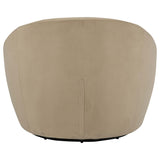 Myernick Camel Velvet Upholstered Swivel Accent Chair from Coaster - Luna Furniture