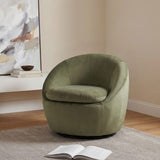 Myernick Olive Velvet Upholstered Swivel Accent Chair from Coaster - Luna Furniture