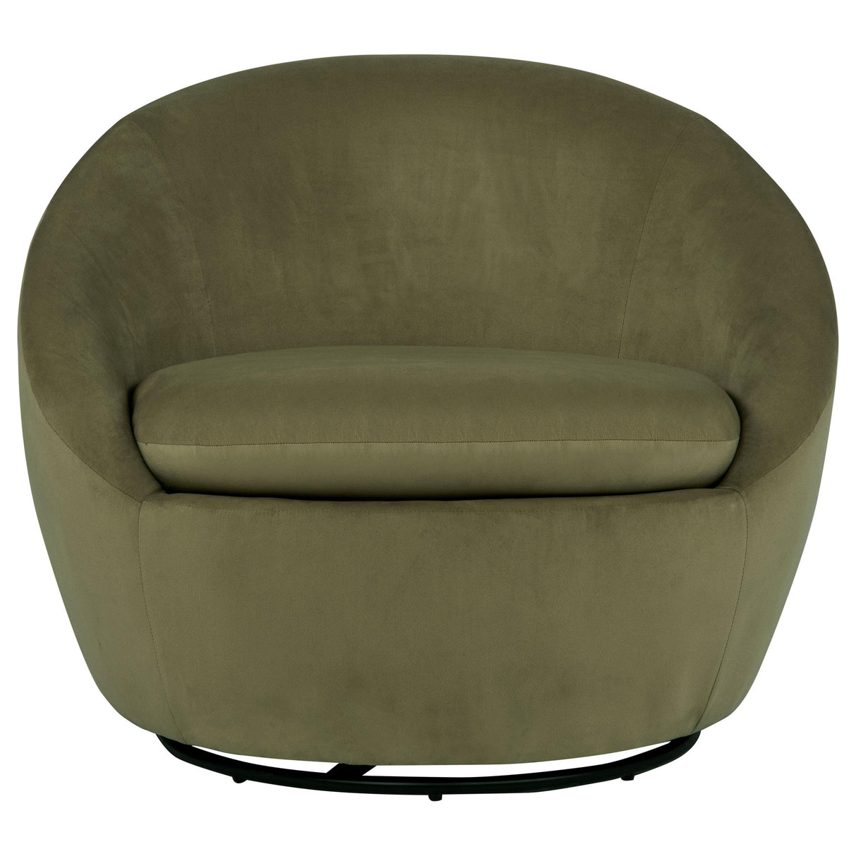 Myernick Olive Velvet Upholstered Swivel Accent Chair from Coaster - Luna Furniture