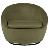 Myernick Olive Velvet Upholstered Swivel Accent Chair from Coaster - Luna Furniture