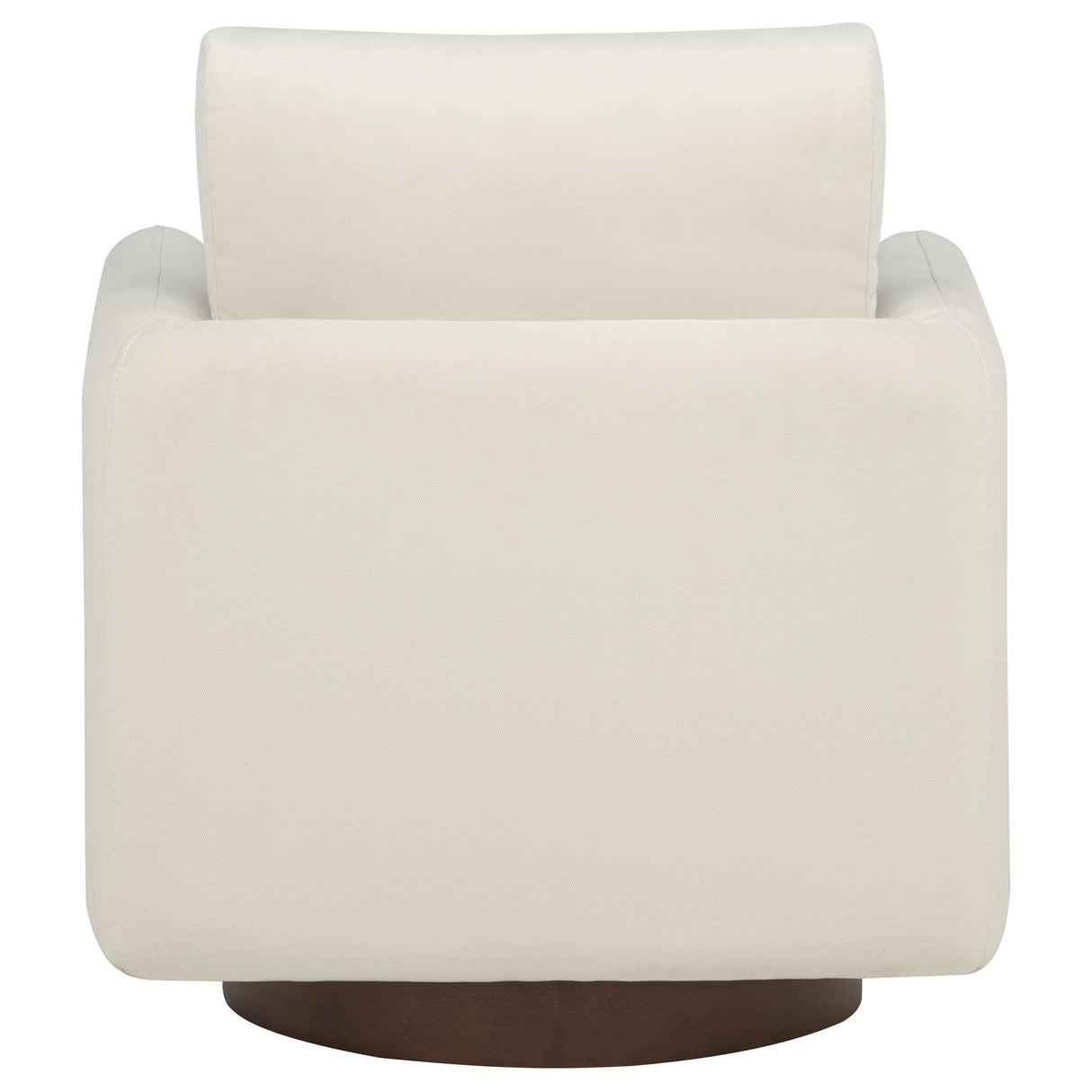 Iris Ivory Fabric Upholstered Swivel Accent Chair from Coaster - Luna Furniture