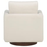 Iris Ivory Fabric Upholstered Swivel Accent Chair from Coaster - Luna Furniture