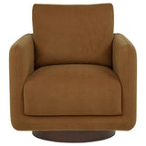 Iris Rust Fabric Upholstered Swivel Accent Chair from Coaster - Luna Furniture