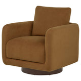 Iris Rust Fabric Upholstered Swivel Accent Chair from Coaster - Luna Furniture