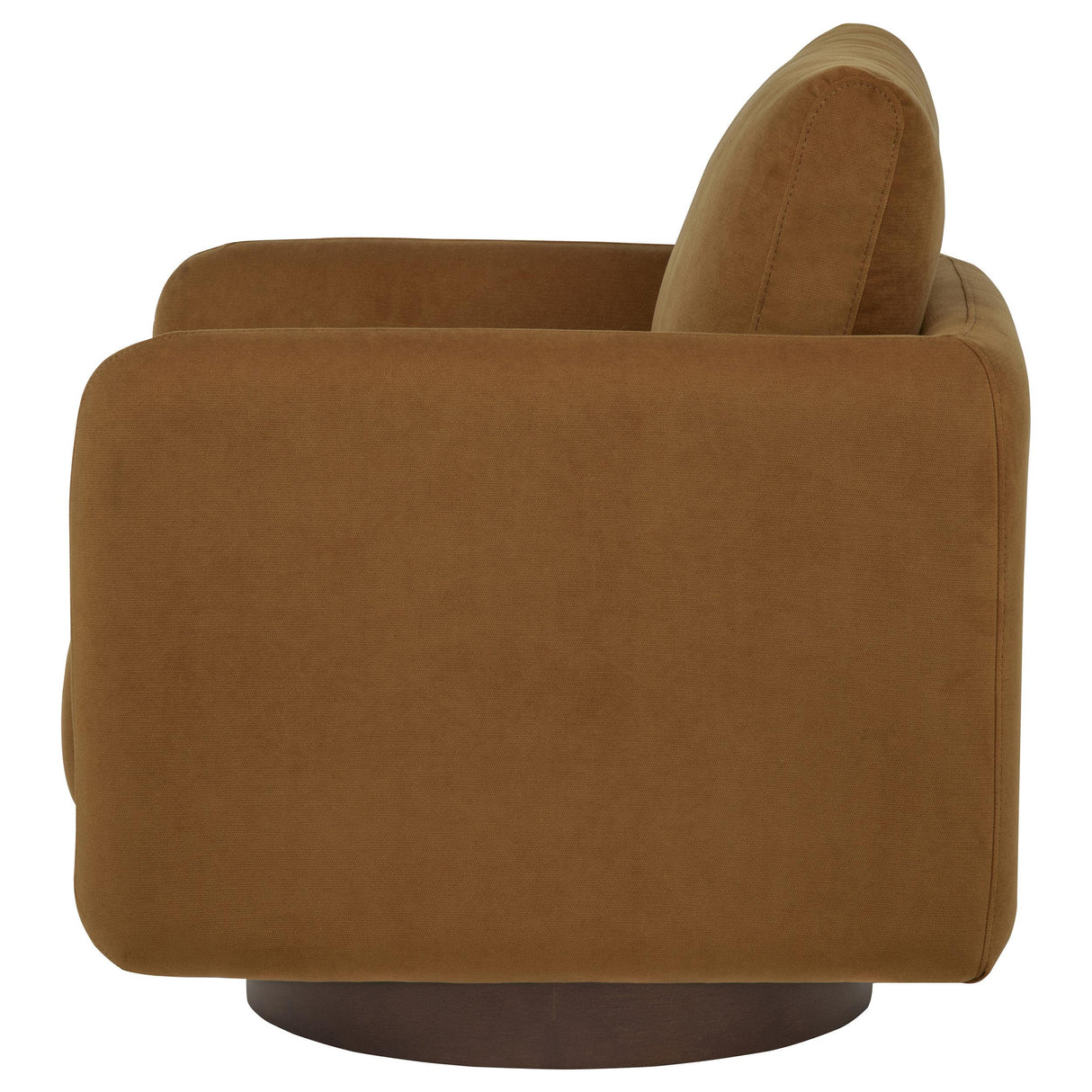 Iris Rust Fabric Upholstered Swivel Accent Chair from Coaster - Luna Furniture
