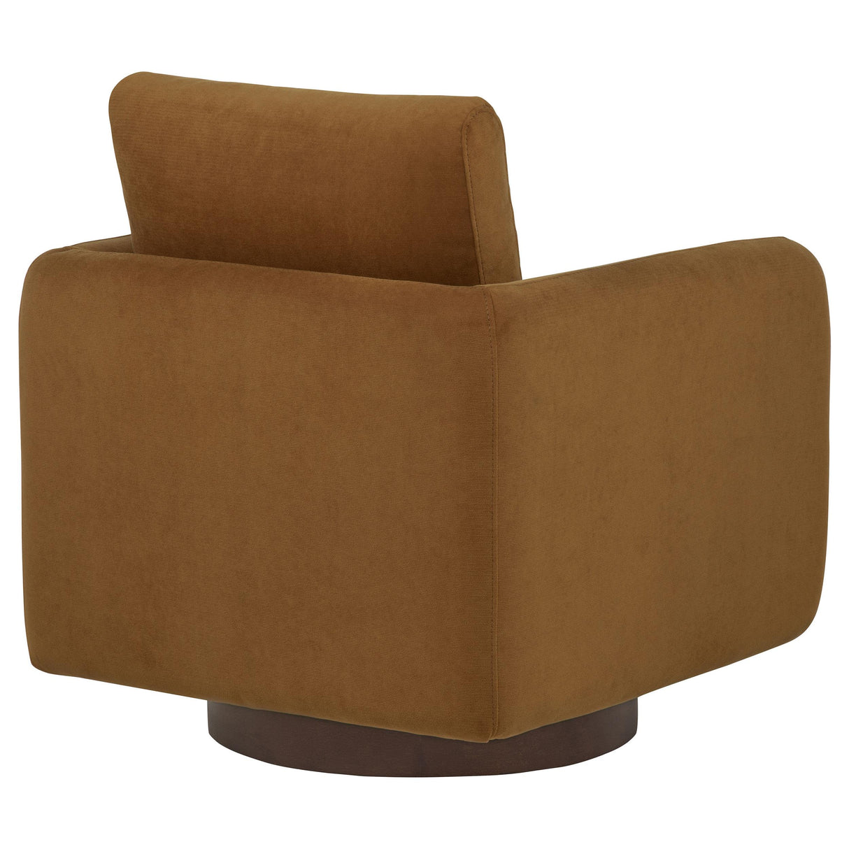 Iris Rust Fabric Upholstered Swivel Accent Chair from Coaster - Luna Furniture
