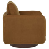 Iris Rust Fabric Upholstered Swivel Accent Chair from Coaster - Luna Furniture