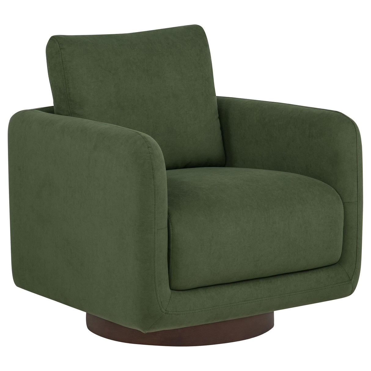 Iris Matcha Fabric Upholstered Swivel Accent Chair from Coaster - Luna Furniture