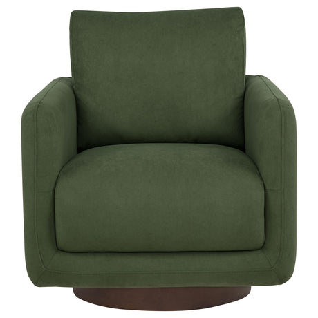 Iris Matcha Fabric Upholstered Swivel Accent Chair from Coaster - Luna Furniture