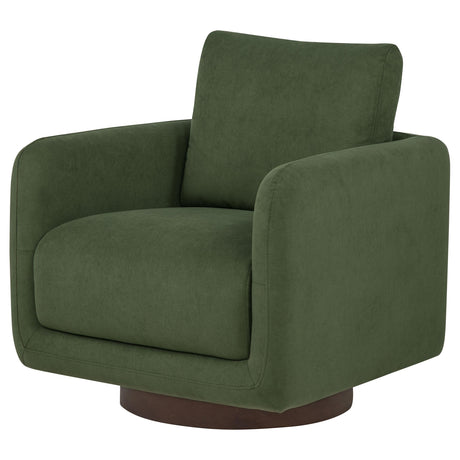 Iris Matcha Fabric Upholstered Swivel Accent Chair from Coaster - Luna Furniture