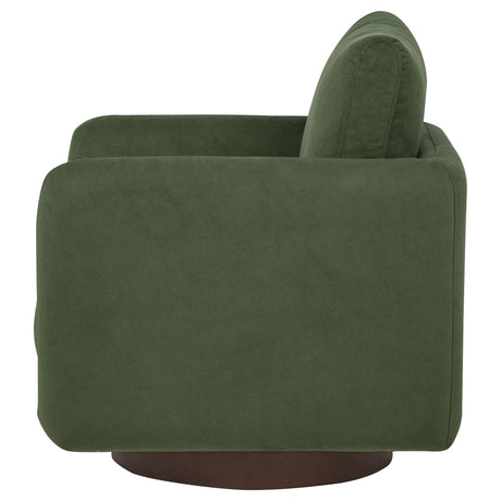 Iris Matcha Fabric Upholstered Swivel Accent Chair from Coaster - Luna Furniture
