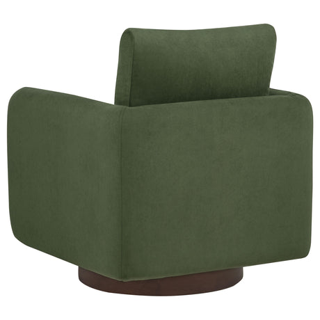 Iris Matcha Fabric Upholstered Swivel Accent Chair from Coaster - Luna Furniture
