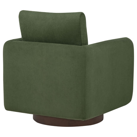 Iris Matcha Fabric Upholstered Swivel Accent Chair from Coaster - Luna Furniture
