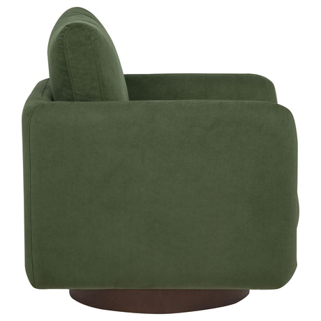Iris Matcha Fabric Upholstered Swivel Accent Chair from Coaster - Luna Furniture