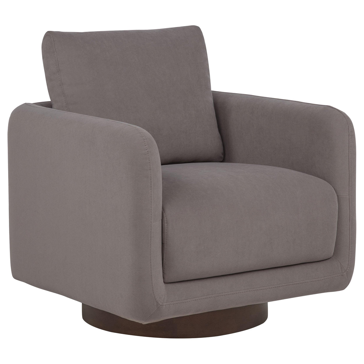 Iris Stone Fabric Upholstered Swivel Accent Chair from Coaster - Luna Furniture