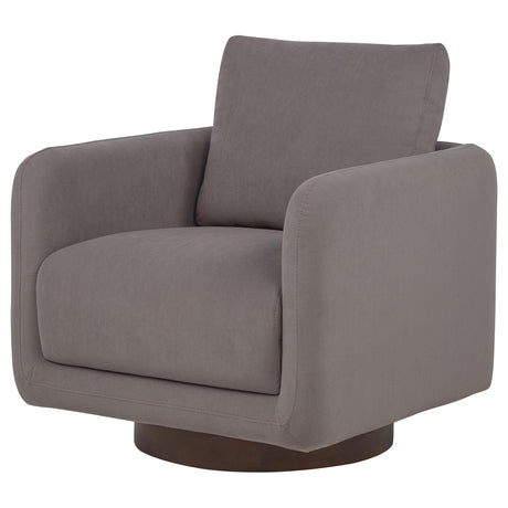 Iris Stone Fabric Upholstered Swivel Accent Chair from Coaster - Luna Furniture