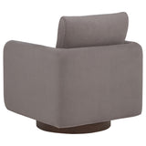 Iris Stone Fabric Upholstered Swivel Accent Chair from Coaster - Luna Furniture