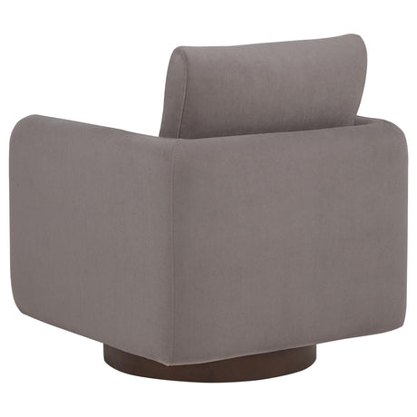 Iris Stone Fabric Upholstered Swivel Accent Chair from Coaster - Luna Furniture