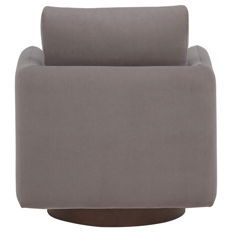 Iris Stone Fabric Upholstered Swivel Accent Chair from Coaster - Luna Furniture