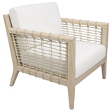 Cantu Seagrass White/Weathered Natural Accent Chair from Coaster - Luna Furniture