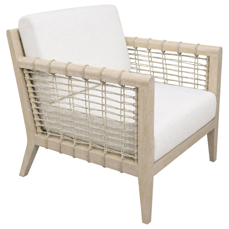 Cantu Seagrass White/Weathered Natural Accent Chair from Coaster - Luna Furniture