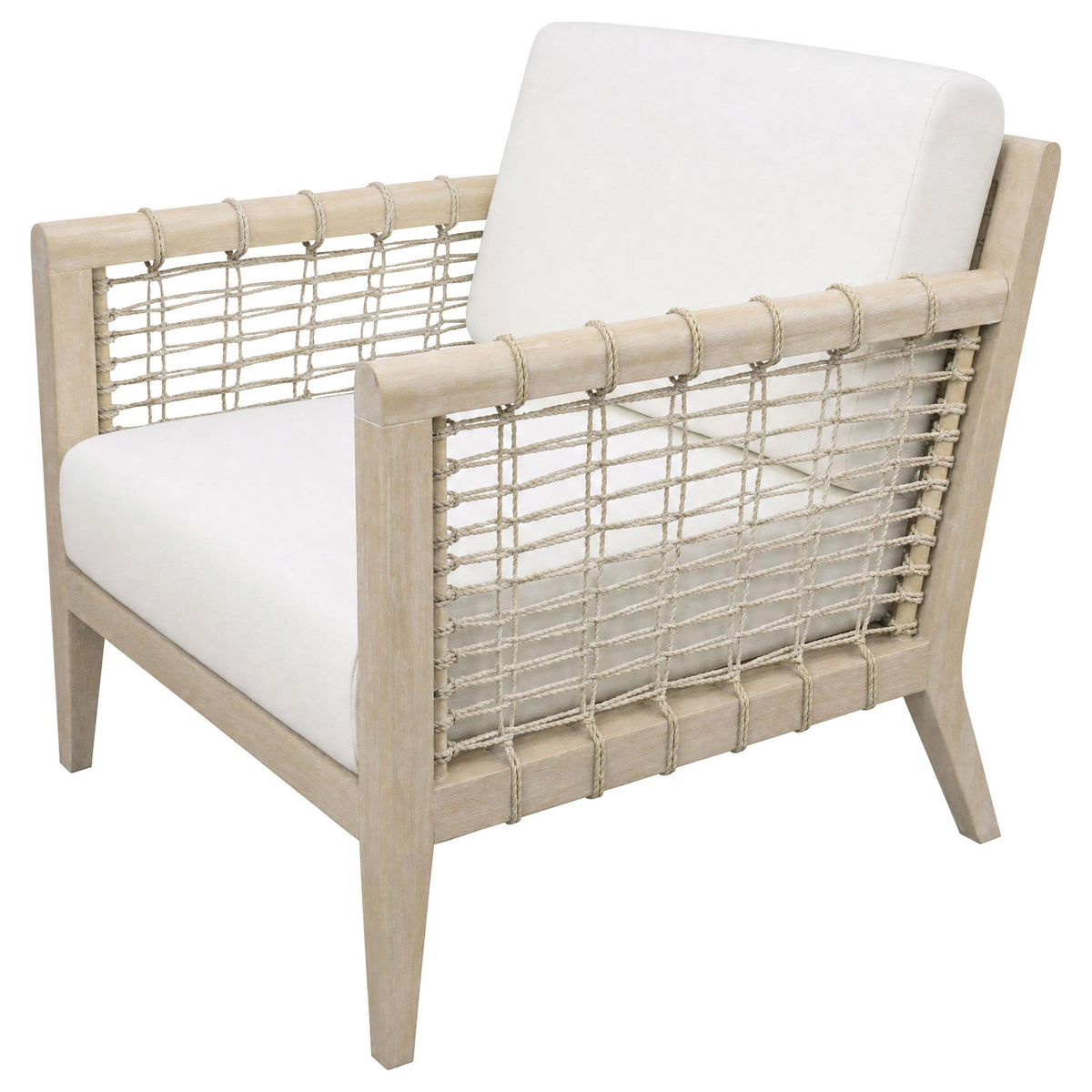 Cantu Seagrass White/Weathered Natural Accent Chair from Coaster - Luna Furniture