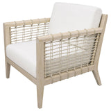 Cantu Seagrass White/Weathered Natural Accent Chair from Coaster - Luna Furniture