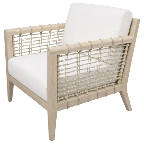 Cantu Seagrass White/Weathered Natural Accent Chair from Coaster - Luna Furniture