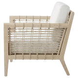Cantu Seagrass White/Weathered Natural Accent Chair from Coaster - Luna Furniture
