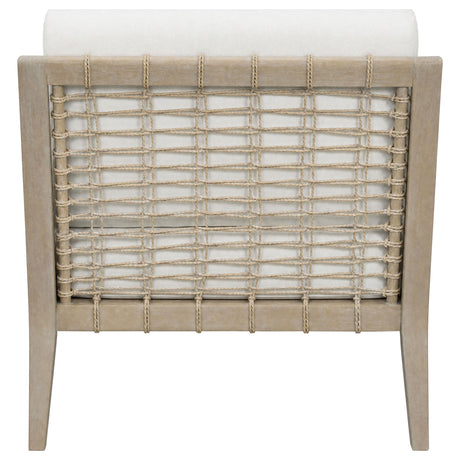 Cantu Seagrass White/Weathered Natural Accent Chair from Coaster - Luna Furniture
