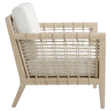 Cantu Seagrass White/Weathered Natural Accent Chair from Coaster - Luna Furniture