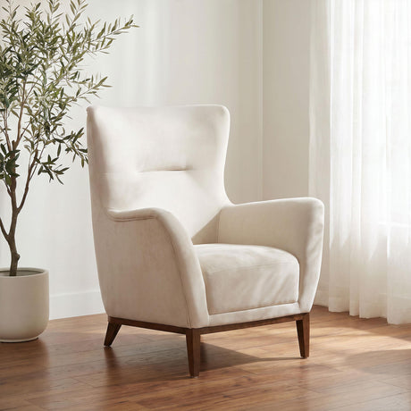 Catala Ivory/Coffee Accent Chair from Coaster - Luna Furniture