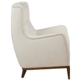 Catala Ivory/Coffee Accent Chair from Coaster - Luna Furniture
