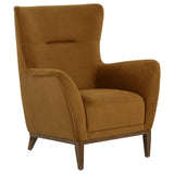 Catala Rust/Coffee Upholstered High Back Accent Chair from Coaster - Luna Furniture