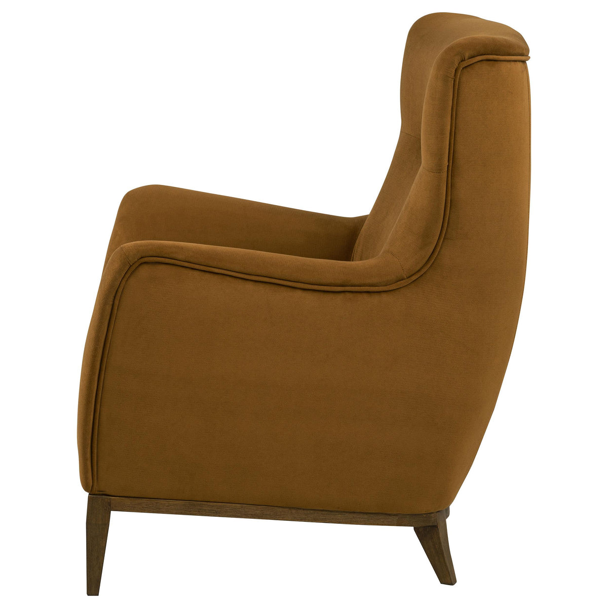 Catala Rust/Coffee Upholstered High Back Accent Chair from Coaster - Luna Furniture