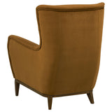 Catala Rust/Coffee Upholstered High Back Accent Chair from Coaster - Luna Furniture