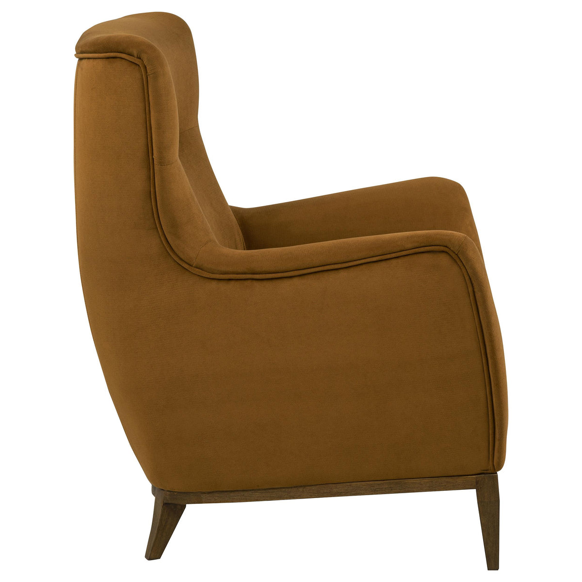 Catala Rust/Coffee Upholstered High Back Accent Chair from Coaster - Luna Furniture