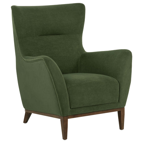 Catala Matcha/Coffee Upholstered High Back Accent Chair from Coaster - Luna Furniture