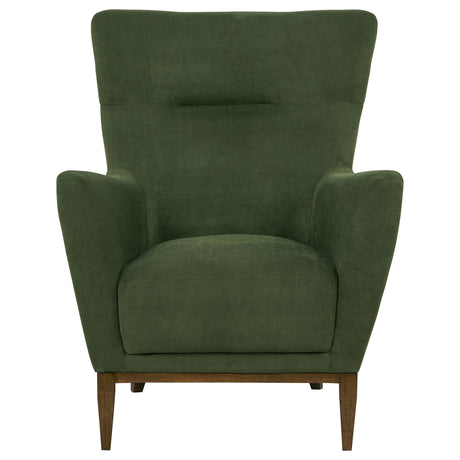 Catala Matcha/Coffee Upholstered High Back Accent Chair from Coaster - Luna Furniture