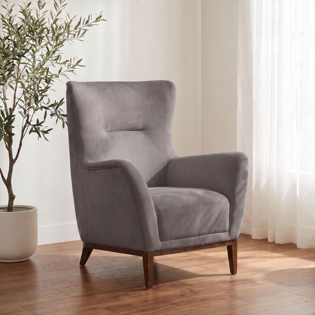 HP0426 Stone / Coffee Accent Chair from Coaster - Luna Furniture