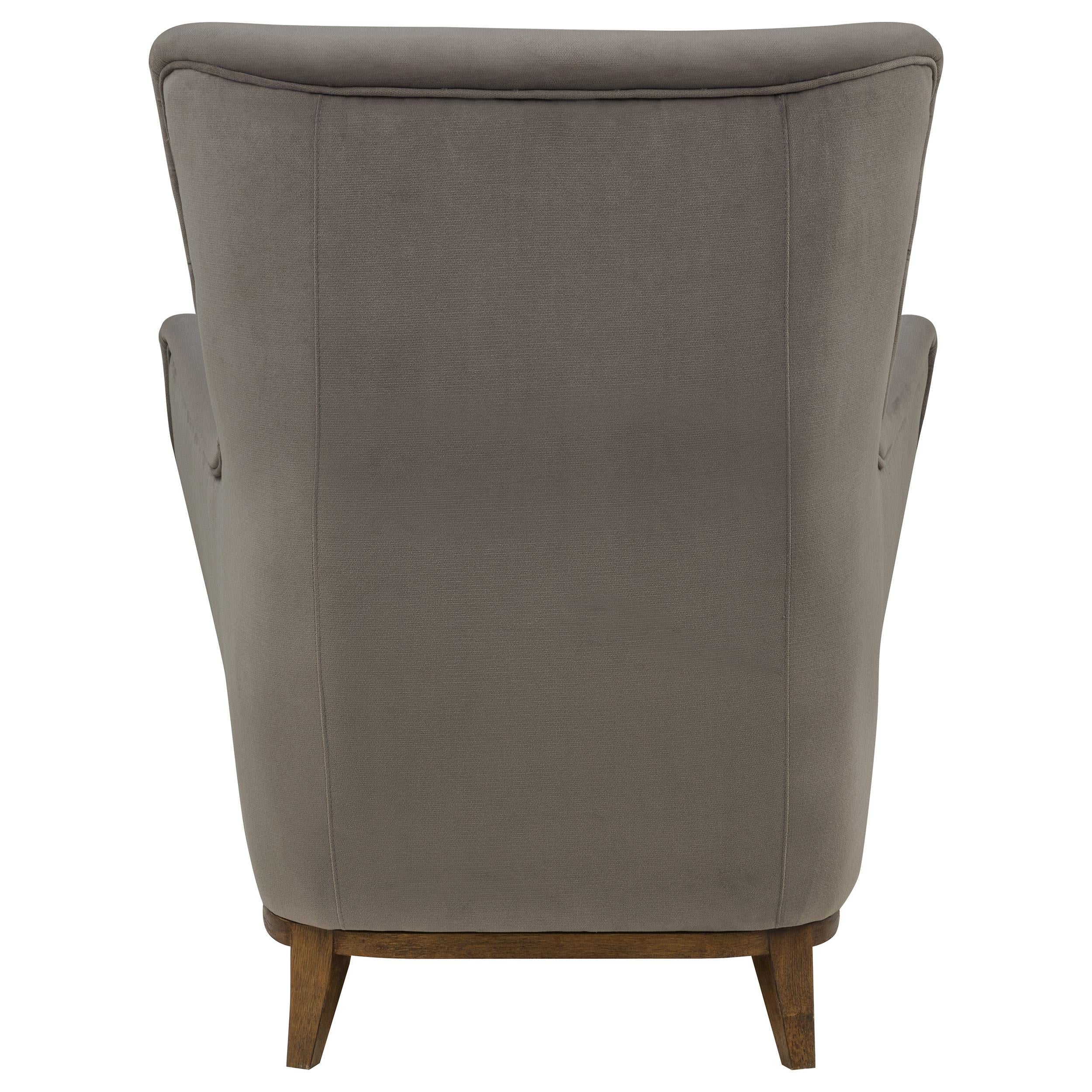 Coaster Catala Stone/Coffee Upholstered High Back Accent Chair