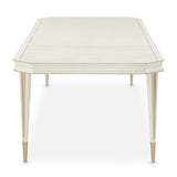 La Rachelle Medium Champagne Rectangular Dining Table from Michael Amini - Luna Furniture