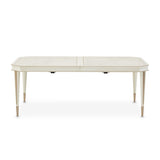 La Rachelle Medium Champagne Rectangular Dining Table from Michael Amini - Luna Furniture