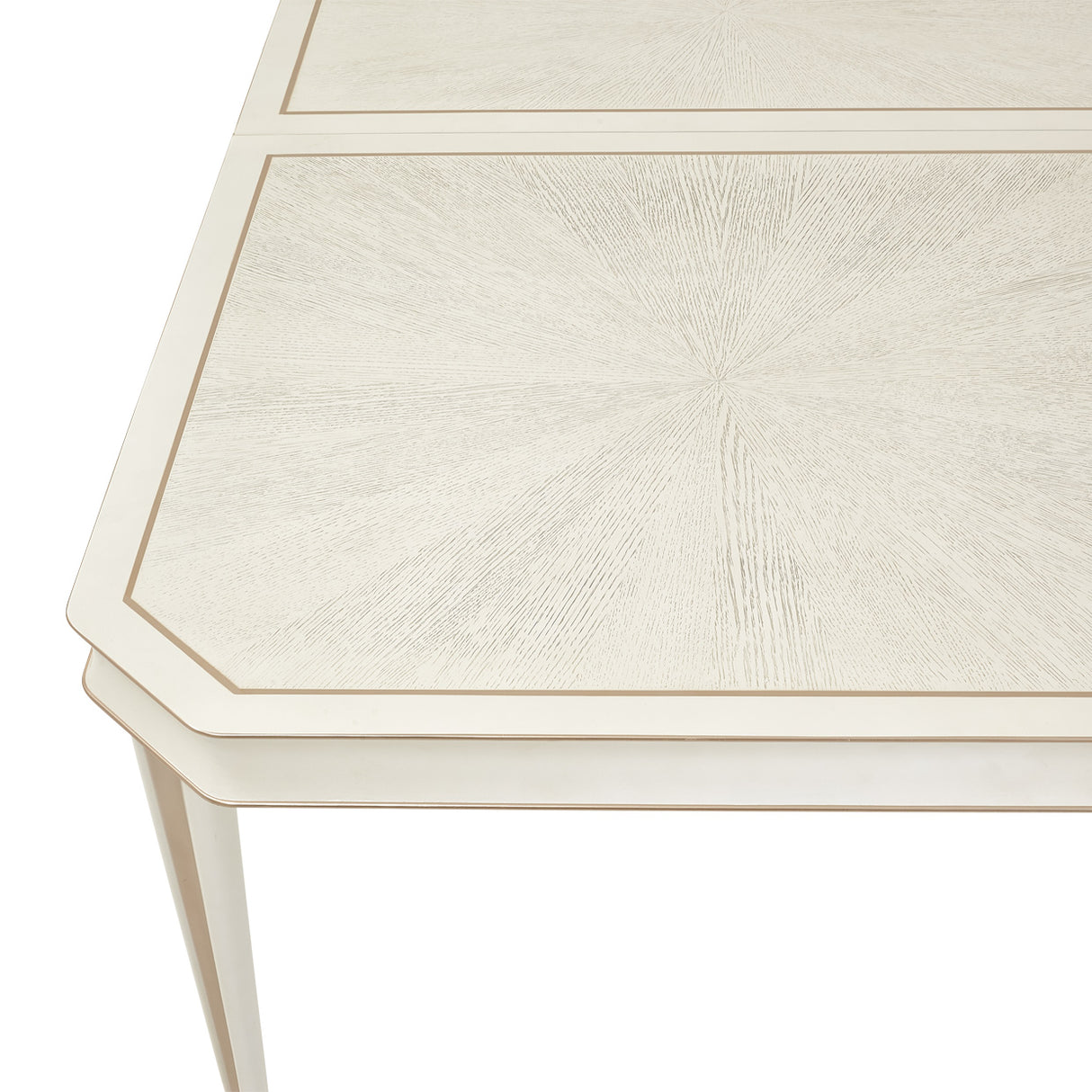 La Rachelle Medium Champagne Rectangular Dining Table from Michael Amini - Luna Furniture