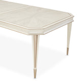 La Rachelle Medium Champagne Rectangular Dining Table from Michael Amini - Luna Furniture