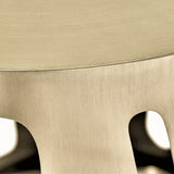 La Rachelle Medium Champagne 54'' Round Dining Table from Michael Amini - Luna Furniture