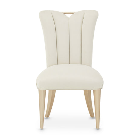 La Rachelle Medium Champagne Side Chair from Michael Amini - Luna Furniture