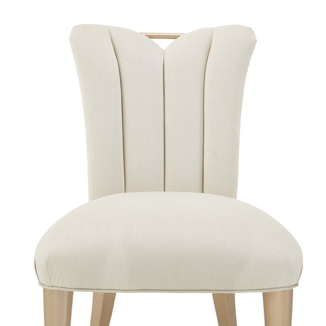 La Rachelle Medium Champagne Side Chair from Michael Amini - Luna Furniture